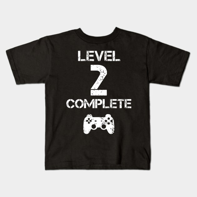 Level 2 Complete T-Shirt - Celebrate 2nd Wedding - Gift Kids T-Shirt by Ilyashop